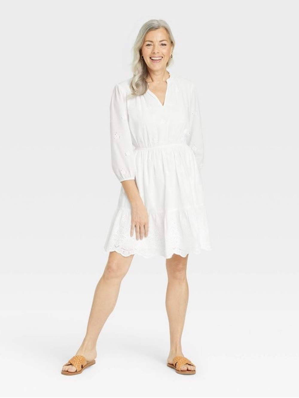 Knox Rose Eyelet Cotton Dress